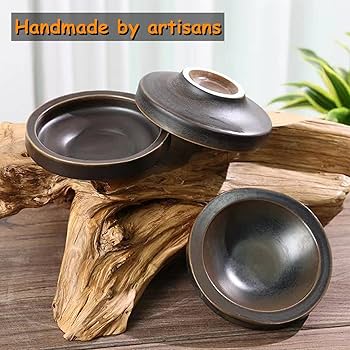 花器二種 Amazon.com: 日本古典插花花瓶組,極簡陶瓷花盆淺容器,附2.4 英吋(約6.1